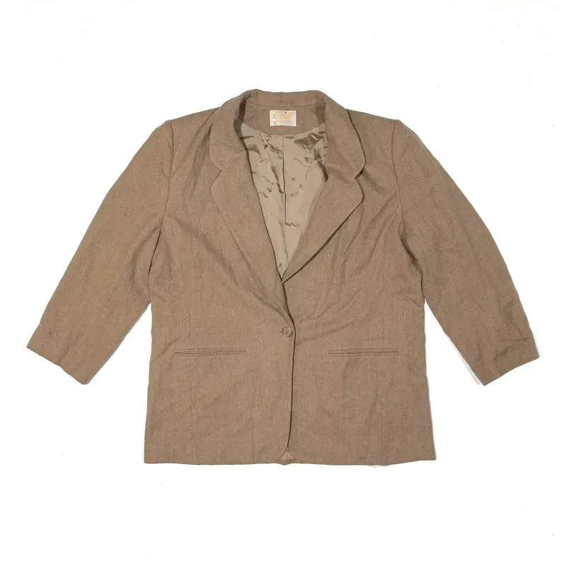 PENDLETON Jacket Beige 70s Wool Blazer Womens L