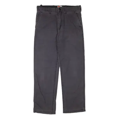 Mens Trousers Grey Regular Straight W36 L32