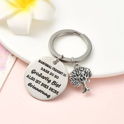 Alloy & 201 Stainless Steel Keychain