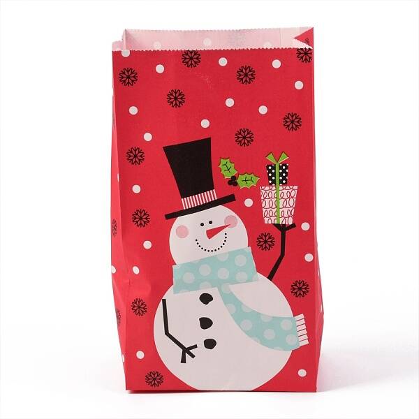 Christmas Theme Kraft Paper Bags