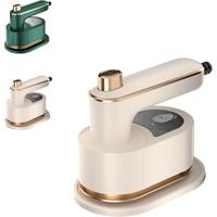 2025 Upgraded Mini Travel lron for Clothes -Portable Handheld Steamlron with Wet & Dry lroning for Home, Business & Travel (B...