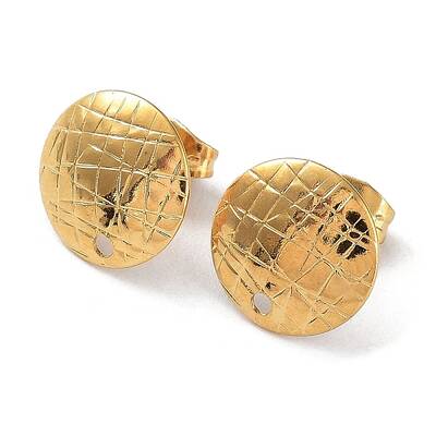 Ion Plating(IP) 304 Stainless Steel Stud Earring Findings