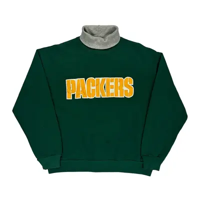 Made In Usa Green Bay Packers Majestic Nfl Sweatshirt - XL Green Cotton Blend