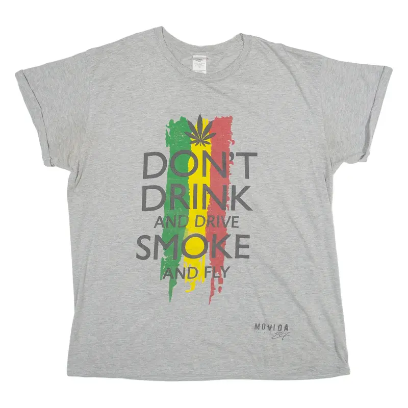 GILDAN Mens T-Shirt Grey XL