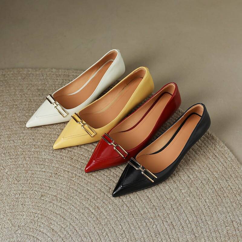 CHIKO Hilaria Pointy Toe Kitten Heels Pumps Shoes