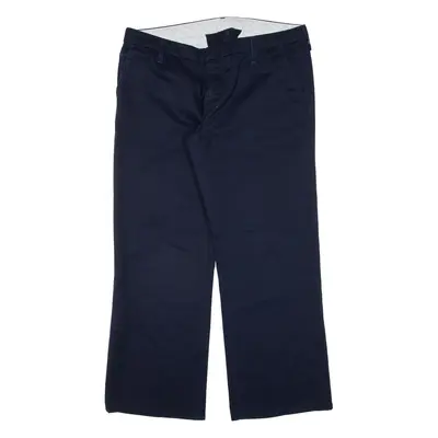 CARHARTT Womens Trousers Blue Relaxed Straight W35 L27
