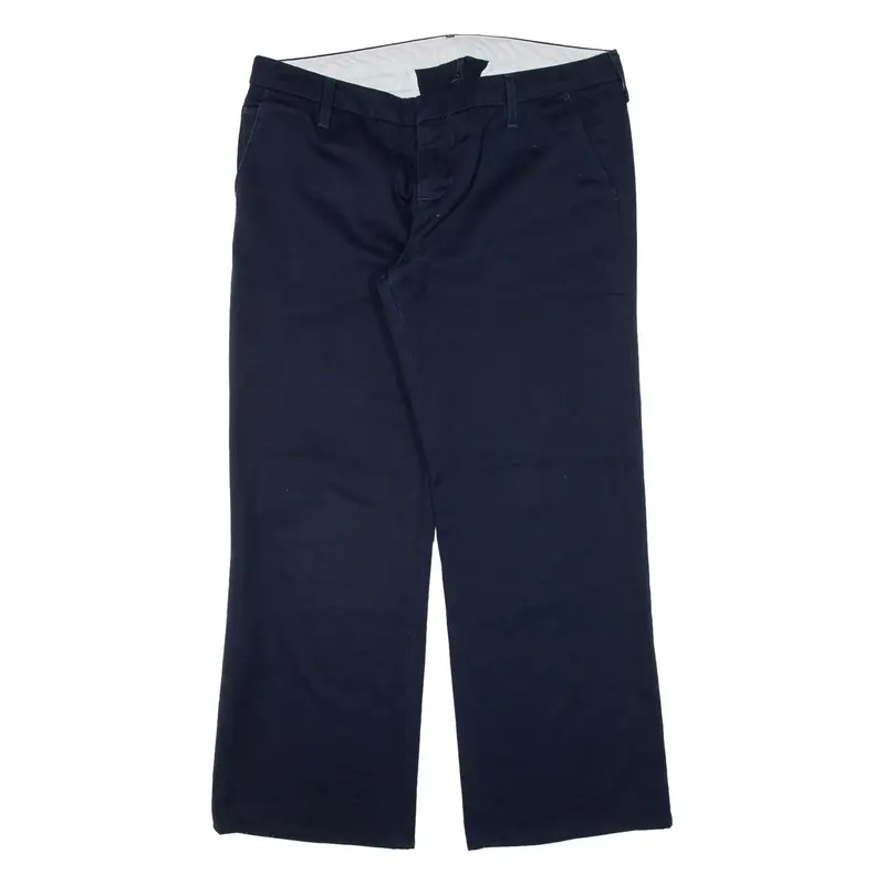 CARHARTT Womens Trousers Blue Relaxed Straight W35 L27