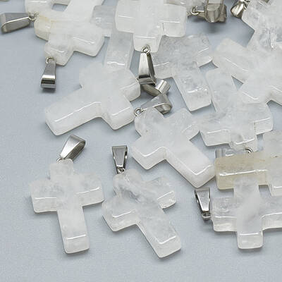 Natural Quartz Crystal Pendants