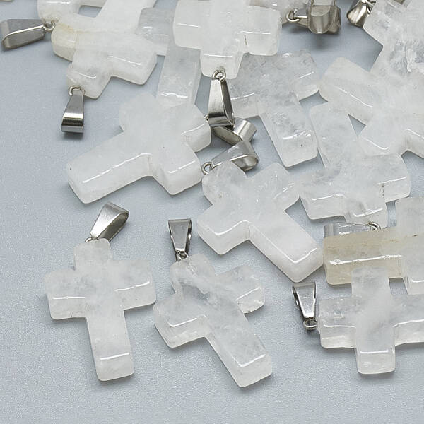 Natural Quartz Crystal Pendants