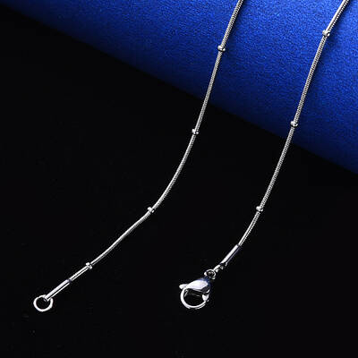 Non-Tarnish 304 Stainless Steel Round Snake Chain Necklace