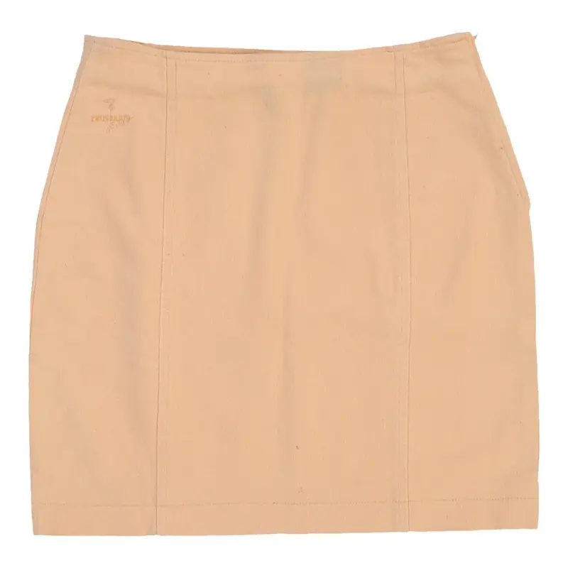 Trussardi Jeans Mini Denim Skirt - 29W UK 10 Orange Cotton | Size: UK 10