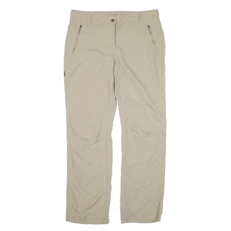3P Trousers Beige Regular Straight Womens W32 L30