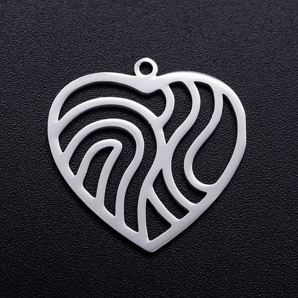 Non-Tarnish 201 Stainless Steel Filigree Charms