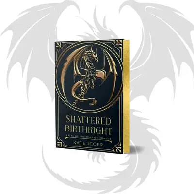 Kate Seger Relle's Version Shattered Birthright Softcover Book with Hand Gilded Gold Edges Fantasy Romance Gothic Collectors ...