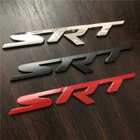 SRT 3D Metal Logo Emblem Nameplate Decal Rear Side for Dodge Charger Hellcat Challenger Jeep Grand Cherokee