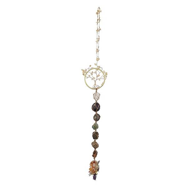 Chakra Jewelry Natural Gemstone Pendant Decorations