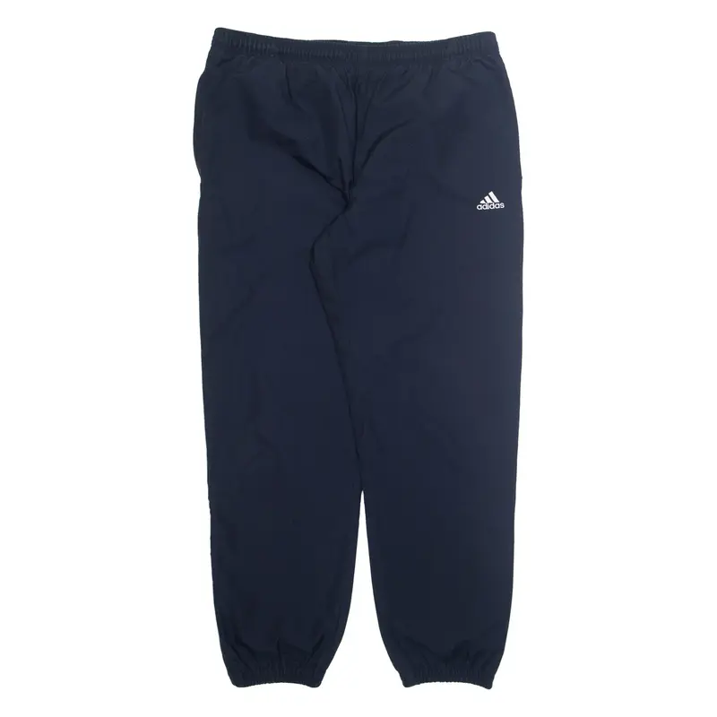 ADIDAS Mens Track Pants Blue Tapered XL W36 L31