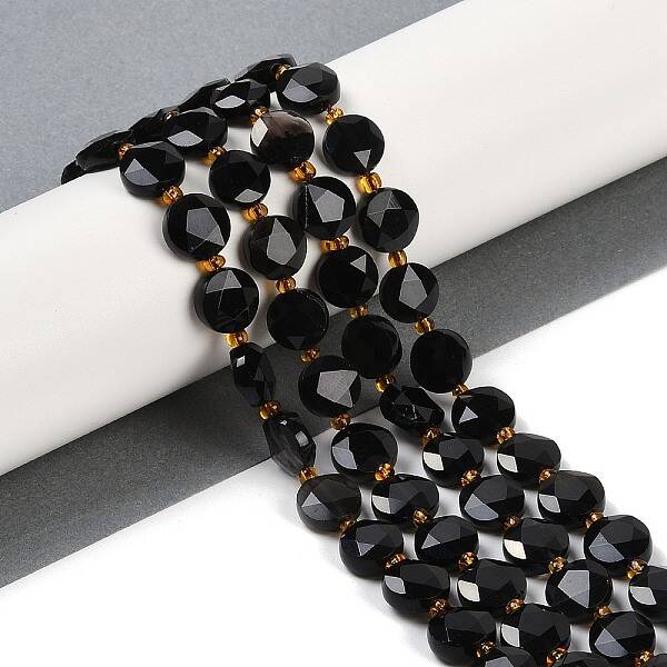 Natural Obsidian Beads Strands