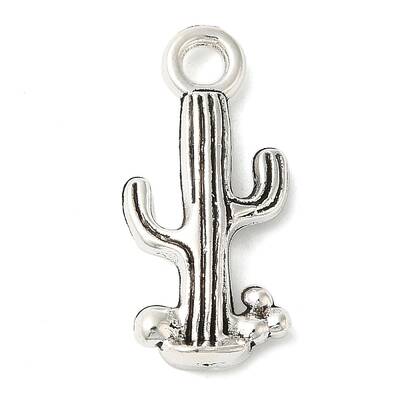 Tibetan Style Alloy Cactus Pendants