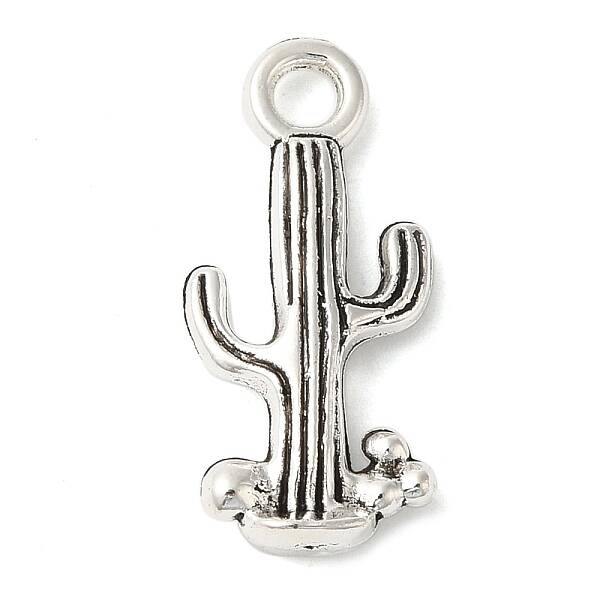 Tibetan Style Alloy Cactus Pendants