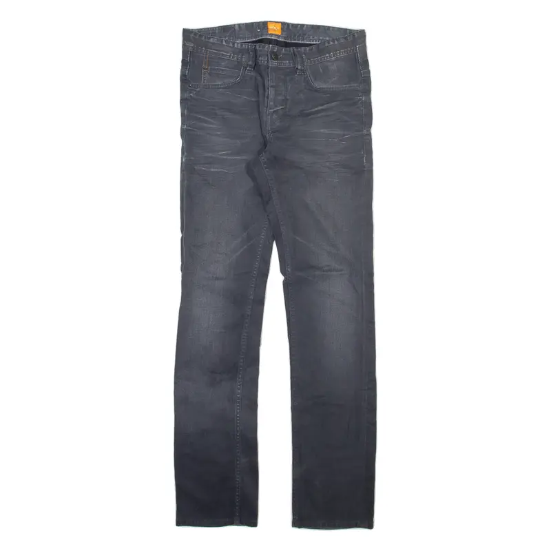 BOSS Mens Jeans Grey Slim Straight Stone Wash W30 L32