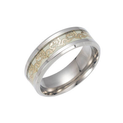 201 Stainless Steel Wide Band Finger Rings