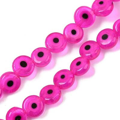 Handmade Evil Eye Lampwork Beads Strands