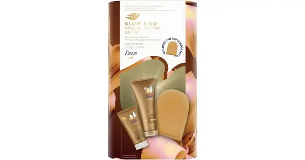 Dove Glow & Go Gradual Self-Tan Set for a perfect tan for women