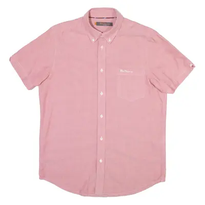 BEN SHERMAN Mens Plain Shirt Red M