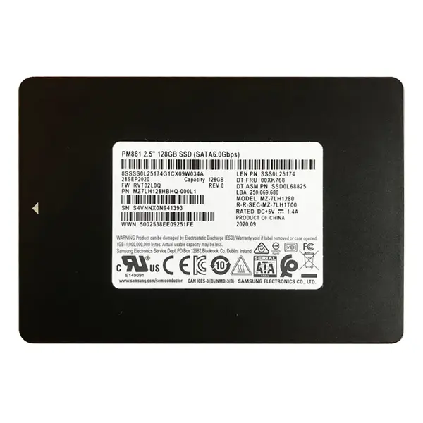 00XK768 Lenovo 128GB SATA 6Gb/s 2.5-Inch Solid State Drive