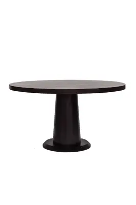Black Oak Pedestal Dining Table | Liang & Eimil Ancora