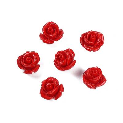 Synthetic Coral Carved Beads