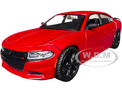 2023 Dodge Charger SXT Red Metallic Timeless Legends Series 1/24 Diecast Model Car by Motormax