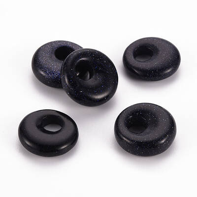 Synthetic Blue Goldstone Pendants