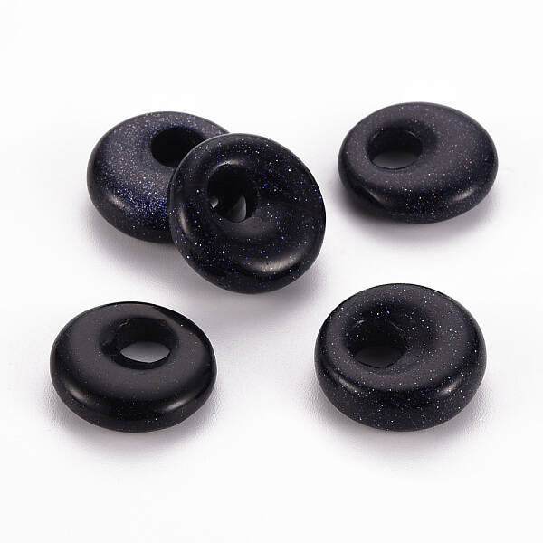 Synthetic Blue Goldstone Pendants