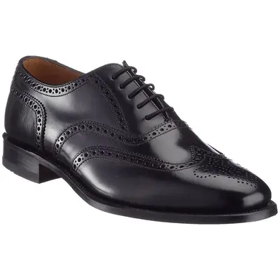 Loake 202 Leather Men's Lace Up Shoes - Black - Size:US 10 Men
