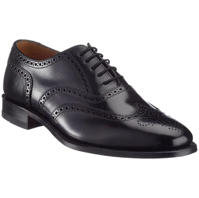 Loake 202 Leather Men's Lace Up Shoes - Black - Size:US 10 Men