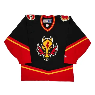 Calgary Flames Ccm Nhl Jersey - Large Block Colour Polyester