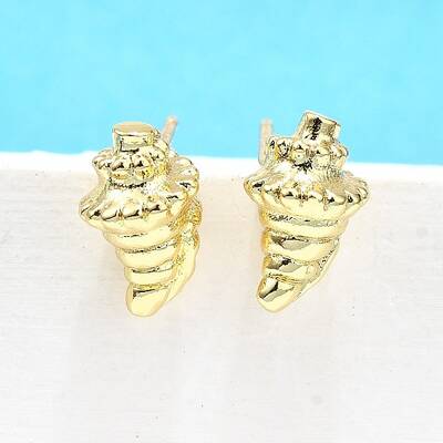Brass Stud Earrings