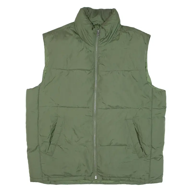 GAP Insulated Mens Puffer Gilet Green L
