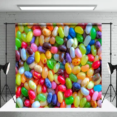 Colorful Jelly Beans Candy Easter Photo Backdrops - Aperturee