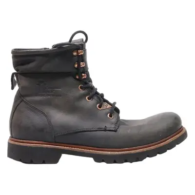 NATURAL LIFE & STYLE Lace-Up Boots Black Leather Mens UK 7