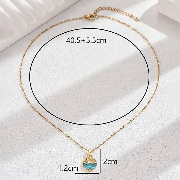 Ocean Blue Beach Vacation Necklace with Unique Design