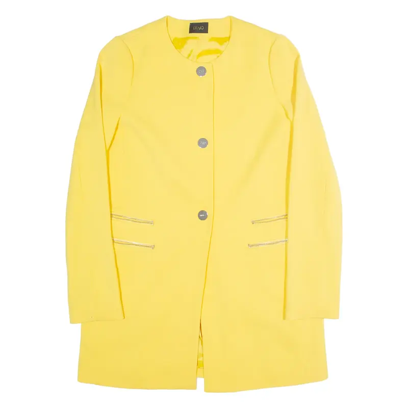 LIU JO Womens Blazer Jacket Yellow S