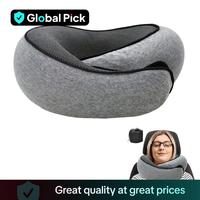 Travel Neck Pillow, Breathable Comfortable Memory Foam Neck Pillow, Travel Nap Pillow with Storage Bag, Supportive Ergonomic ...