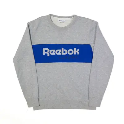 REEBOK Sweatshirt Grey Mens S