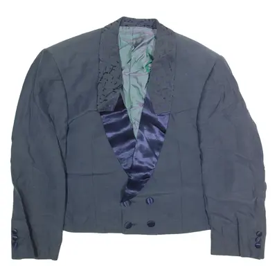 FREY COLLECTION Mens Blazer Jacket Blue 90s L