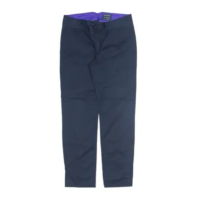 WOOLRICH Trousers Blue Relaxed Tapered Womens W28 L28