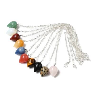 Mixed Gemstone Dowsing Pendulums