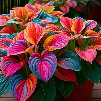 Multicolor Hosta Seeds – Unique Variegated Leaves for Eye-Catching Garden Displays, Easy to Grow